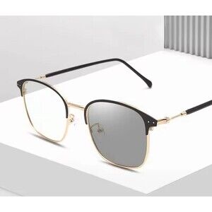 Photochromic Frameless Eyeglasses for Men Fashion Glasses Anti Radiation Eye Sun